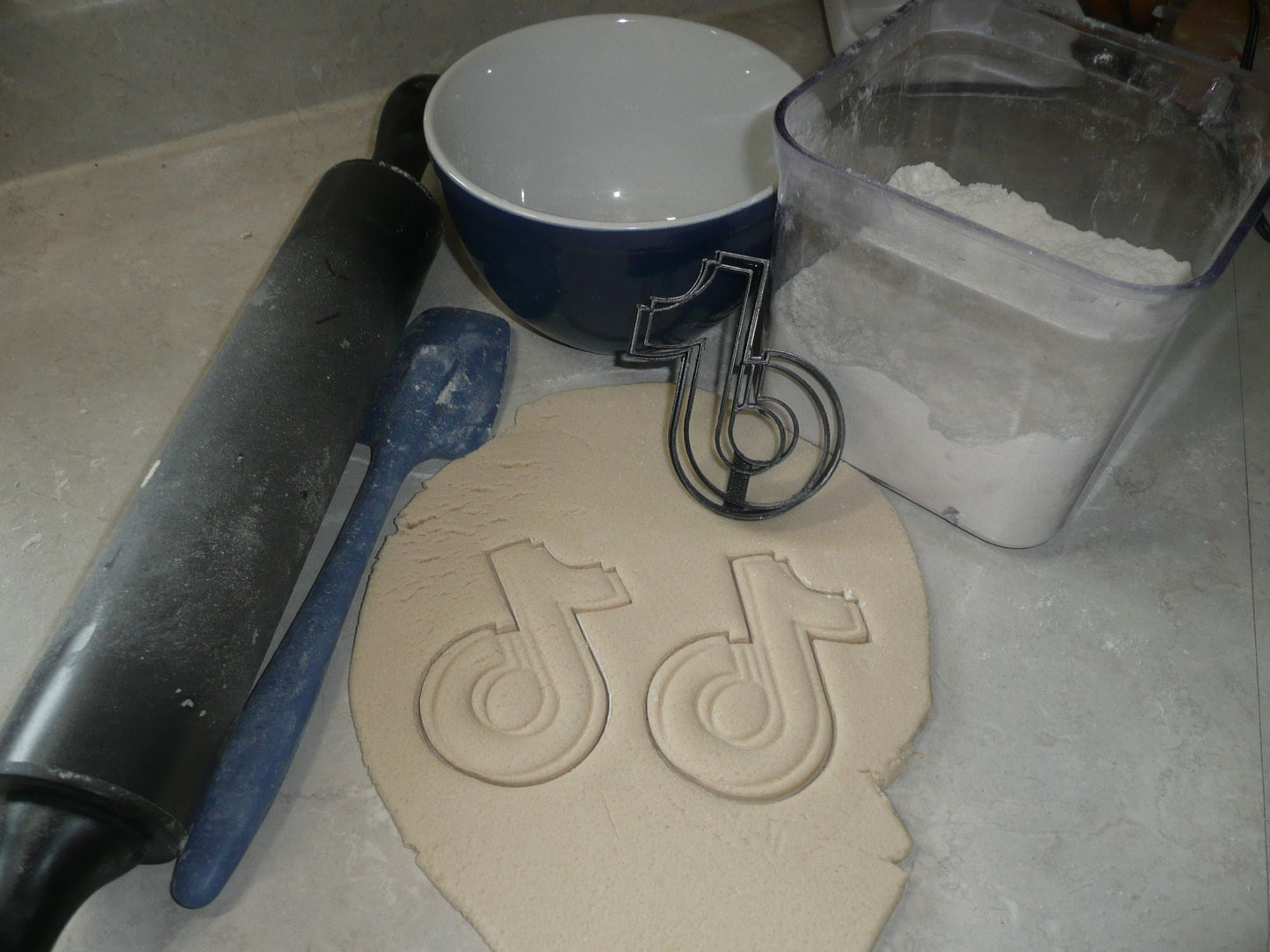 TikTok Themed Symbol Tik Tok Social Media Cookie Cutter Made in USA PR3810