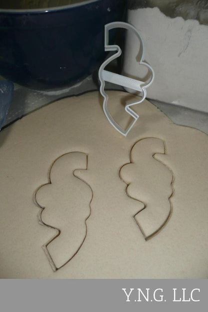 Confetti Swirl Streamer Outline Birthday Wedding Cookie Cutter USA PR3829