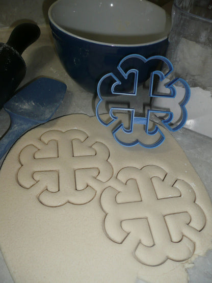 French Cross Outline 4.25 Inch Sacred Religious Symbol Cookie Cutter USA PR3838