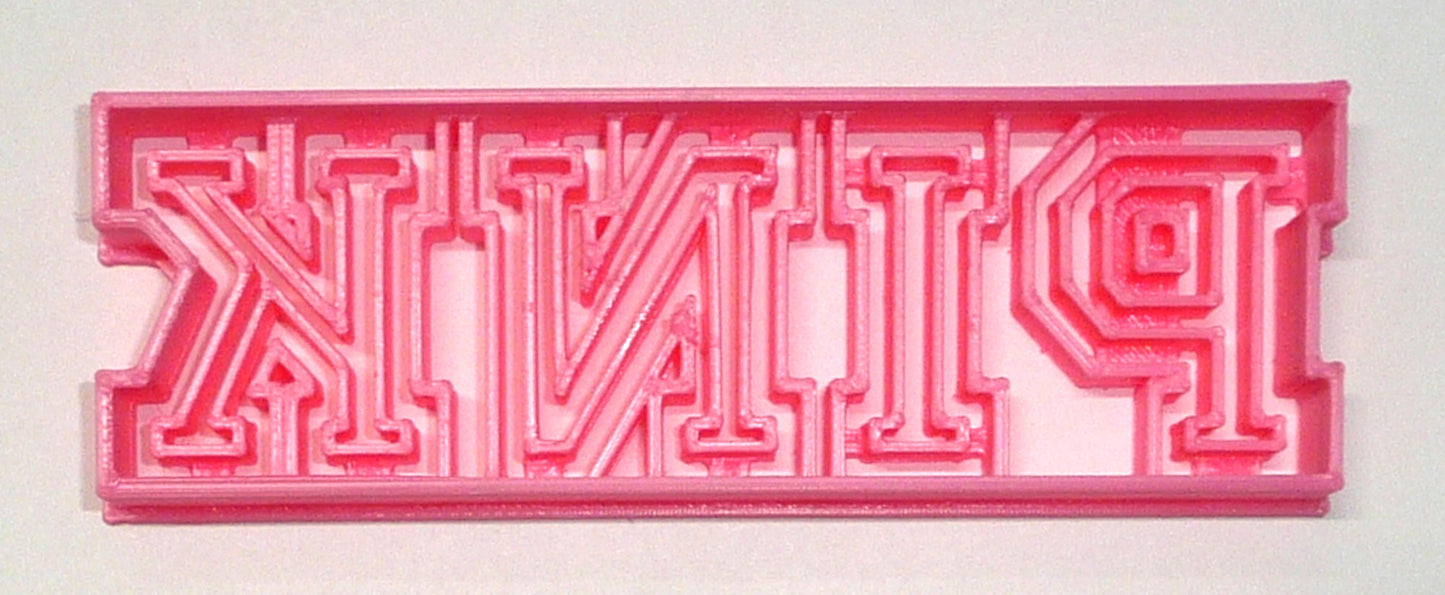 PINK Block Letters Word Victorias Secret Fashion Brand Cookie Cutter USA PR3839