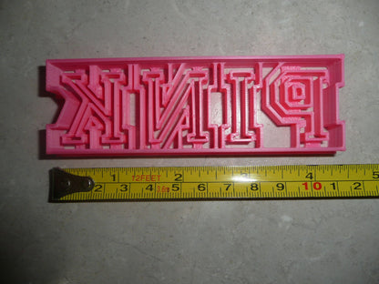 PINK Block Letters Word Victorias Secret Fashion Brand Cookie Cutter USA PR3839