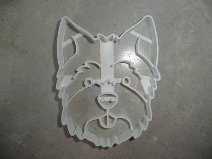 Westie Dog Face Detailed West Highland White Terrier Cookie Cutter USA PR3840