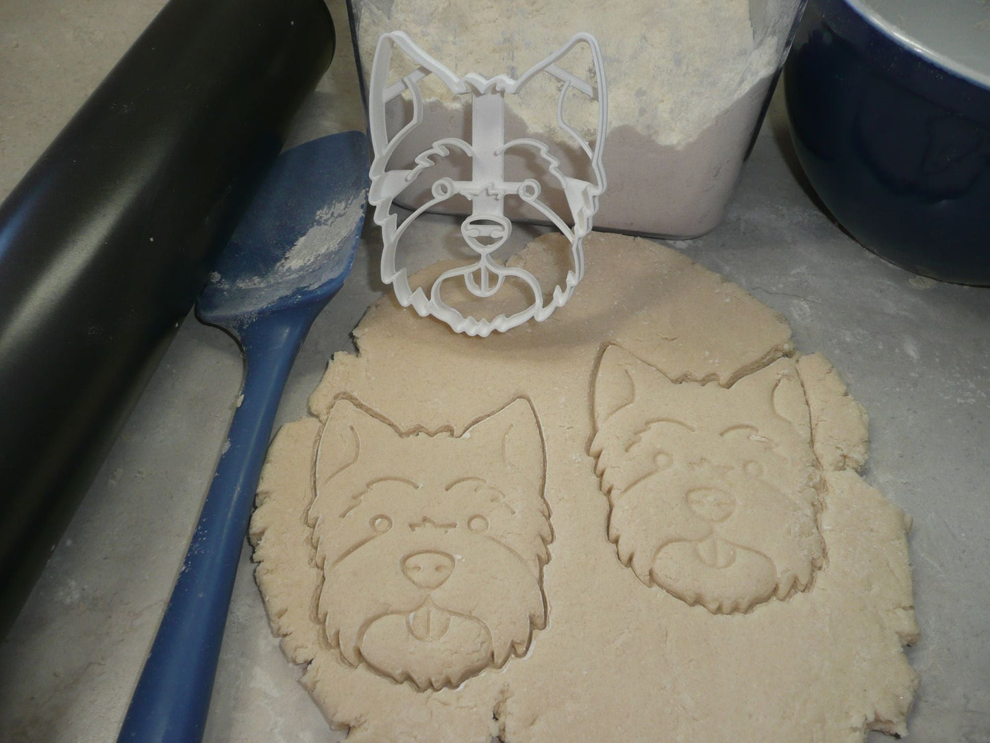 Westie Dog Face Detailed West Highland White Terrier Cookie Cutter USA PR3840