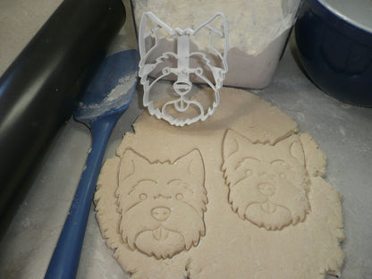 Westie Dog Face Detailed West Highland White Terrier Cookie Cutter USA PR3840