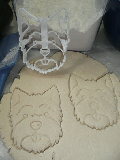 Westie Dog Face Detailed West Highland White Terrier Cookie Cutter USA PR3840
