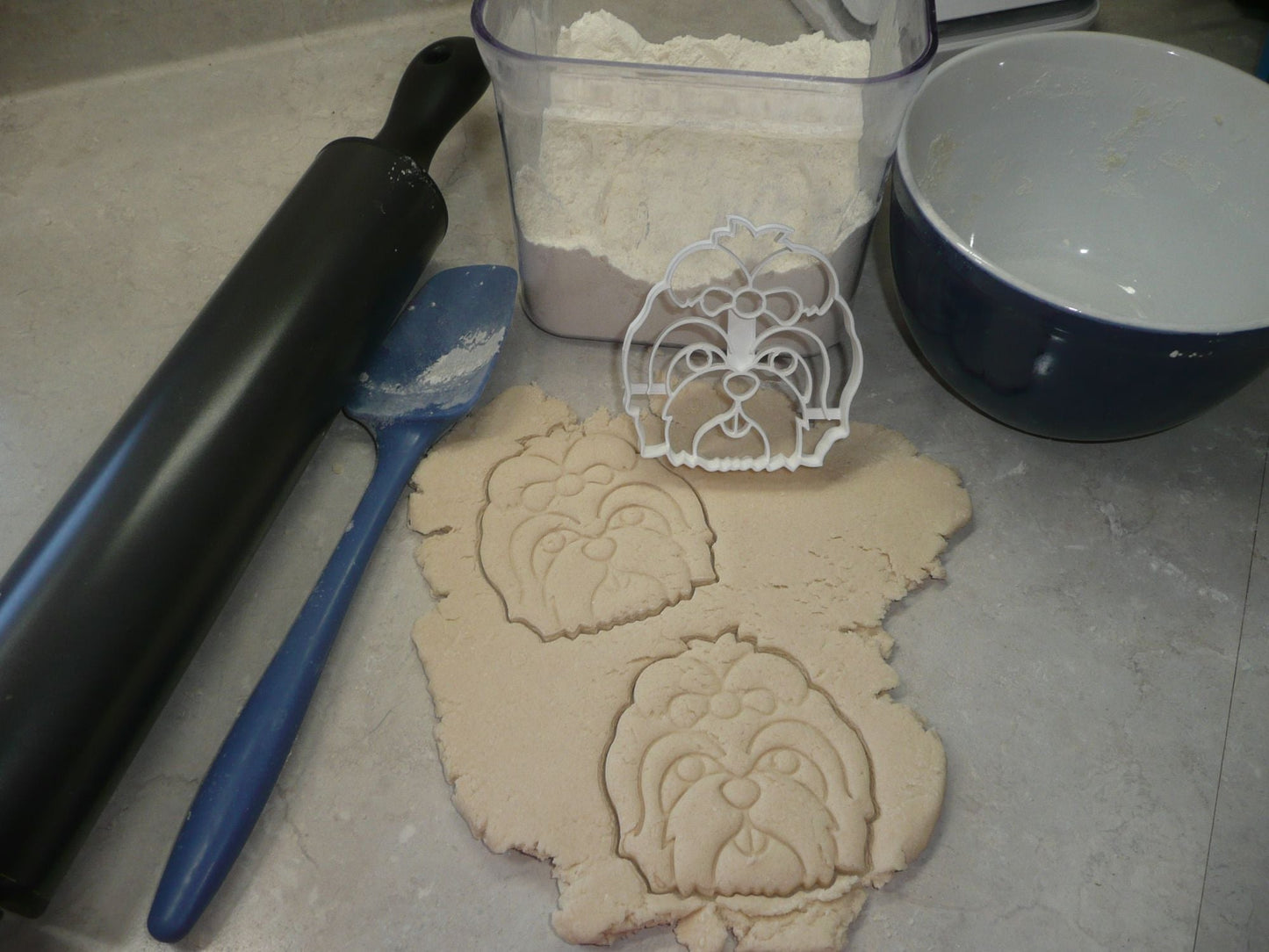 Shih Tzu Dog Face Detailed Small Toy Breed Cookie Cutter USA PR3841