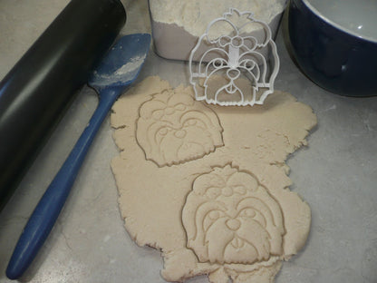 Shih Tzu Dog Face Detailed Small Toy Breed Cookie Cutter USA PR3841