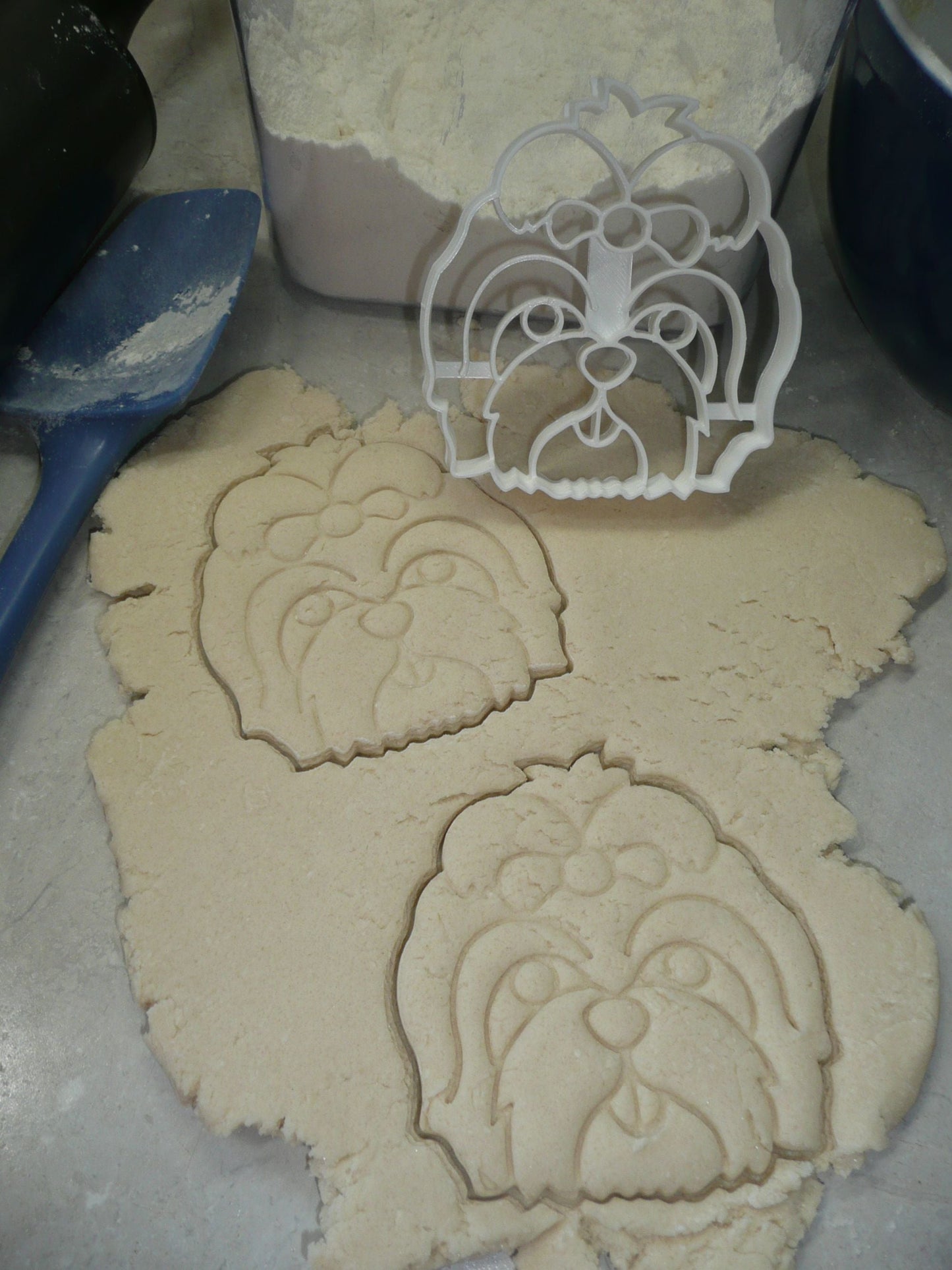 Shih Tzu Dog Face Detailed Small Toy Breed Cookie Cutter USA PR3841