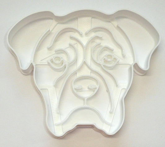 6x Boxer Dog Fondant Cutter Cupcake Topper 1.75 IN USA FD3843