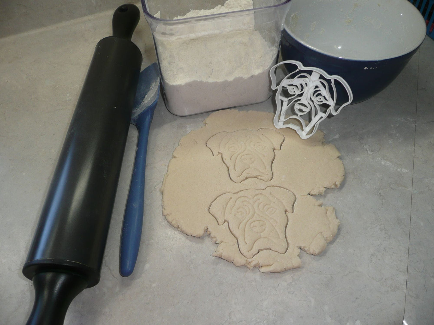 Boxer Dog Face Detailed Intelligent Devoted Breed Cookie Cutter USA PR3843