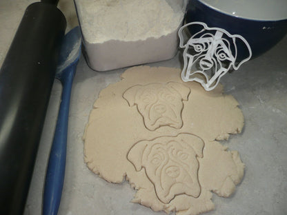 Boxer Dog Face Detailed Intelligent Devoted Breed Cookie Cutter USA PR3843