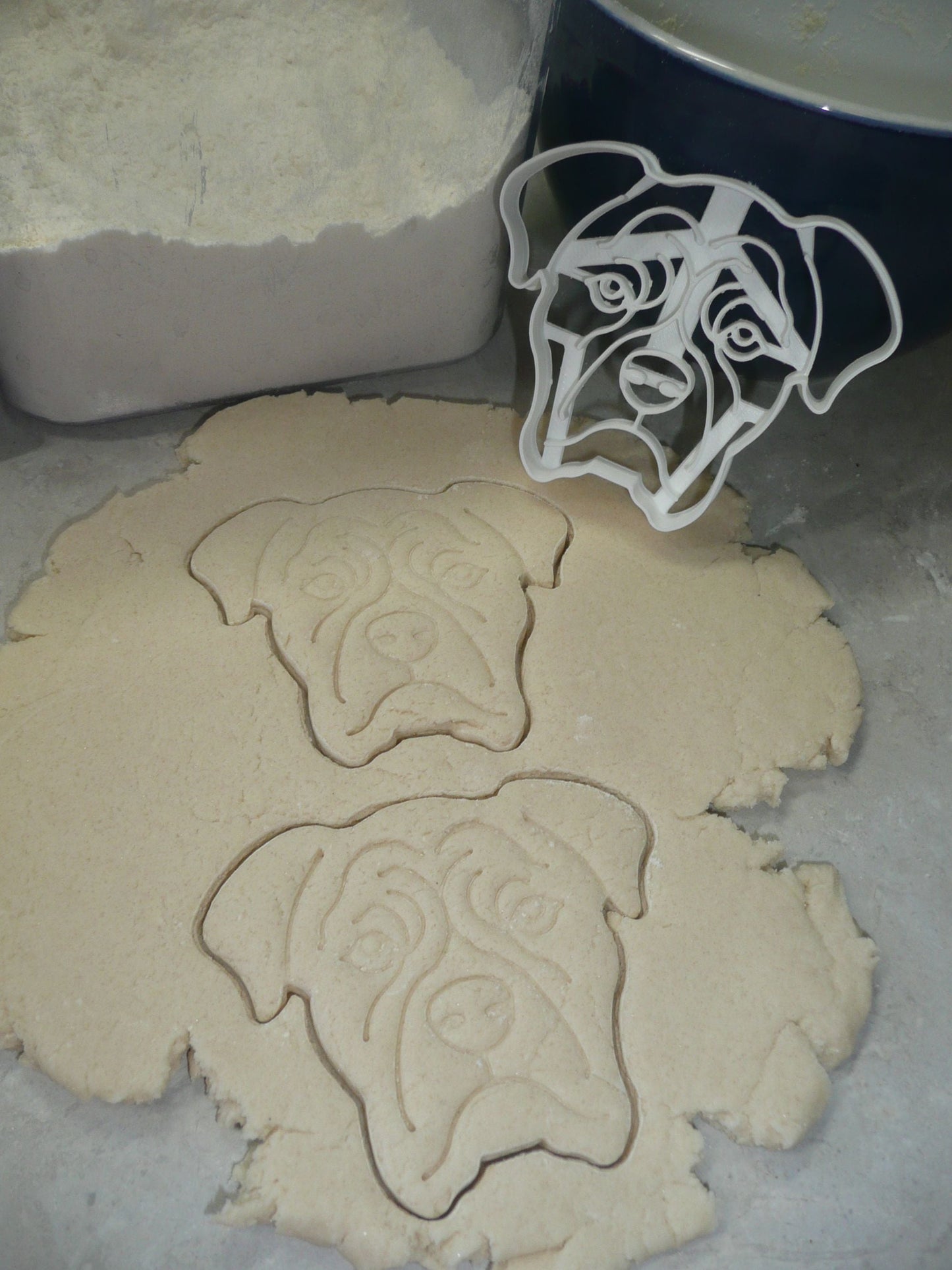 Boxer Dog Face Detailed Intelligent Devoted Breed Cookie Cutter USA PR3843