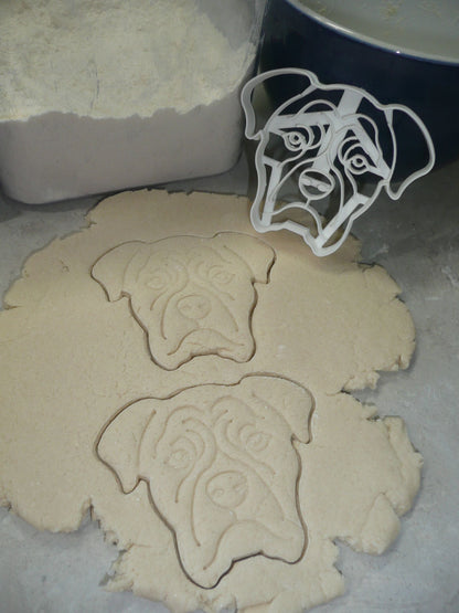 Boxer Dog Face Detailed Intelligent Devoted Breed Cookie Cutter USA PR3843