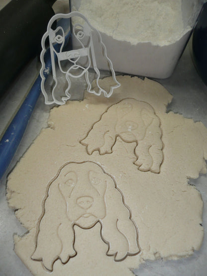 Cocker Spaniel Dog Face Detailed Sporting Breed Cookie Cutter USA PR3844