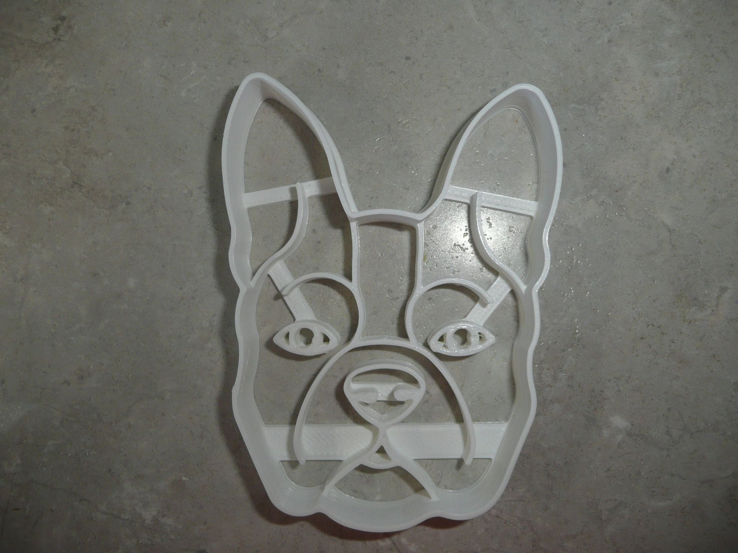 Boston Terrier Dog Face Detailed American Breed Cookie Cutter USA PR3847
