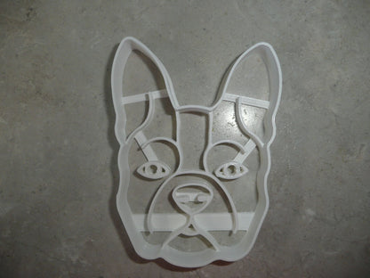 Boston Terrier Dog Face Detailed American Breed Cookie Cutter USA PR3847