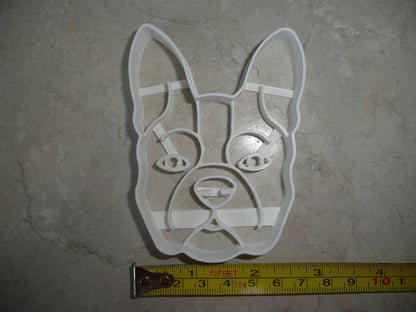 Boston Terrier Dog Face Detailed American Breed Cookie Cutter USA PR3847