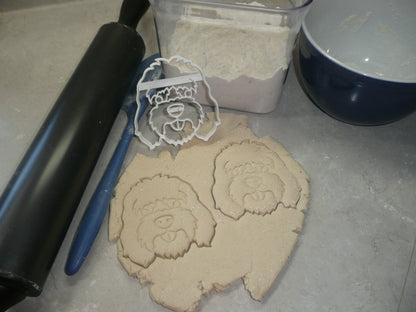 Cockapoo Dog Face Detailed Designer Hybrid Breed Cookie Cutter PR3850