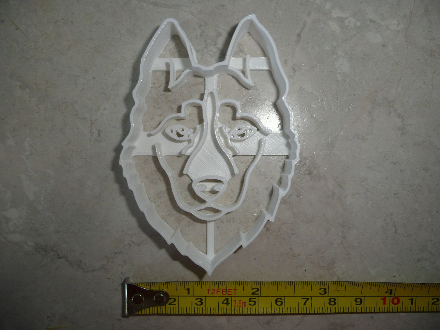 Husky Dog Face Detailed Double Coat Working Sled Breed Cookie Cutter USA PR3851
