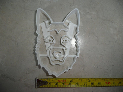 German Shepherd Dog Face Detailed Working Dog Cookie Cutter USA PR3853