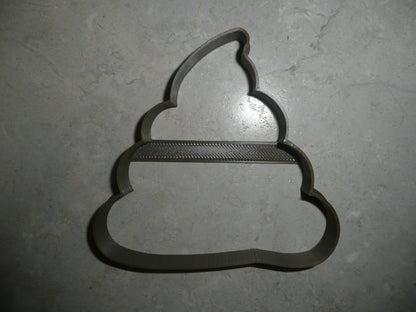 Poo Swirl Poop Pile Emoji Cartoon Message Outline Cookie Cutter USA PR3856