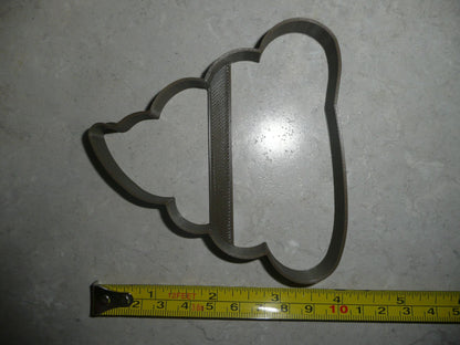 Poo Swirl Poop Pile Emoji Cartoon Message Outline Cookie Cutter USA PR3856