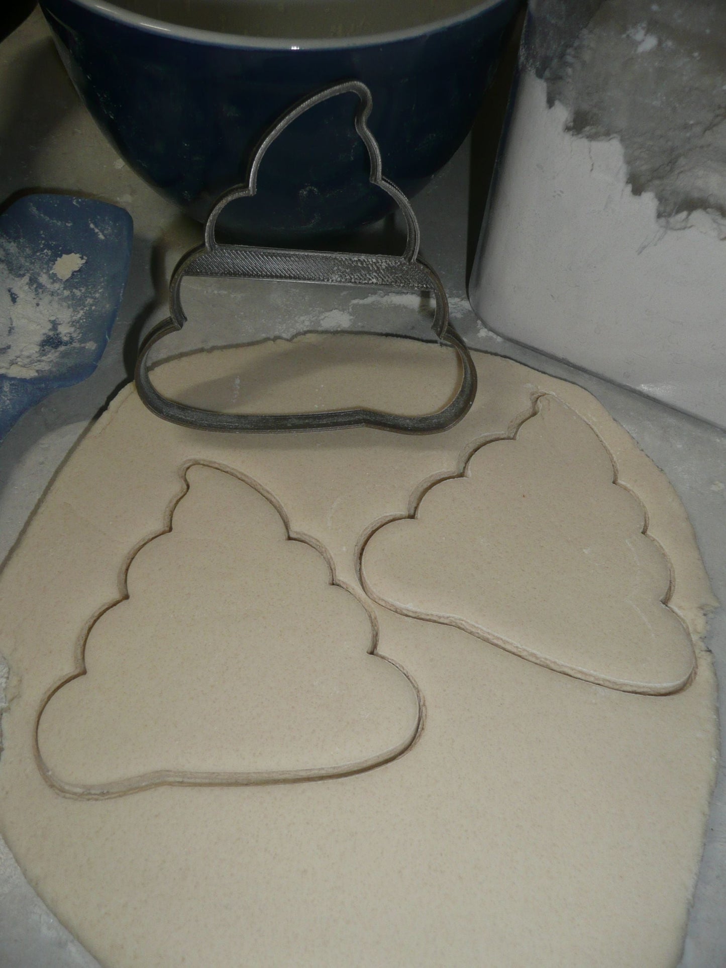 Poo Swirl Poop Pile Emoji Cartoon Message Outline Cookie Cutter USA PR3856