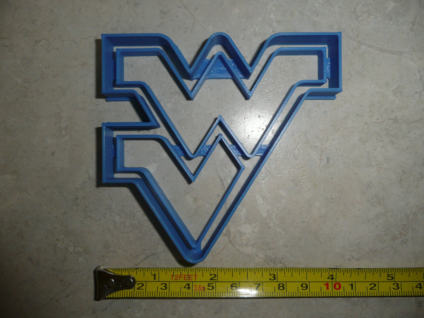 West Virginia University WVU WV Letters Cookie Cutter USA PR3884