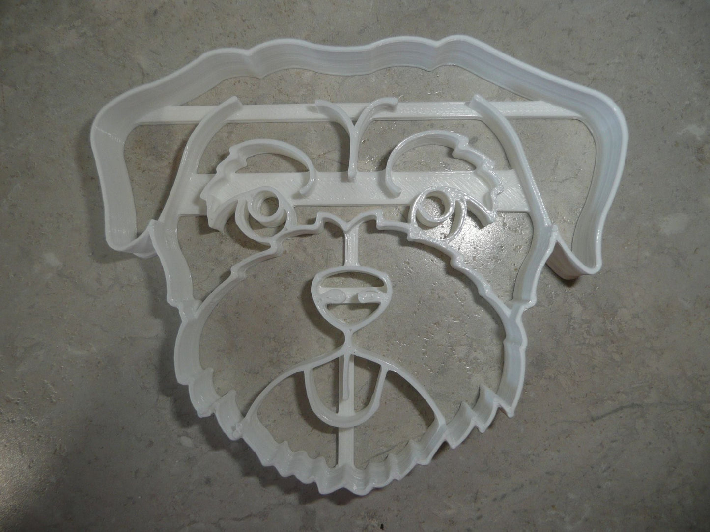 Border Terrier Dog Face Detailed High Energy Breed Cookie Cutter USA PR4024