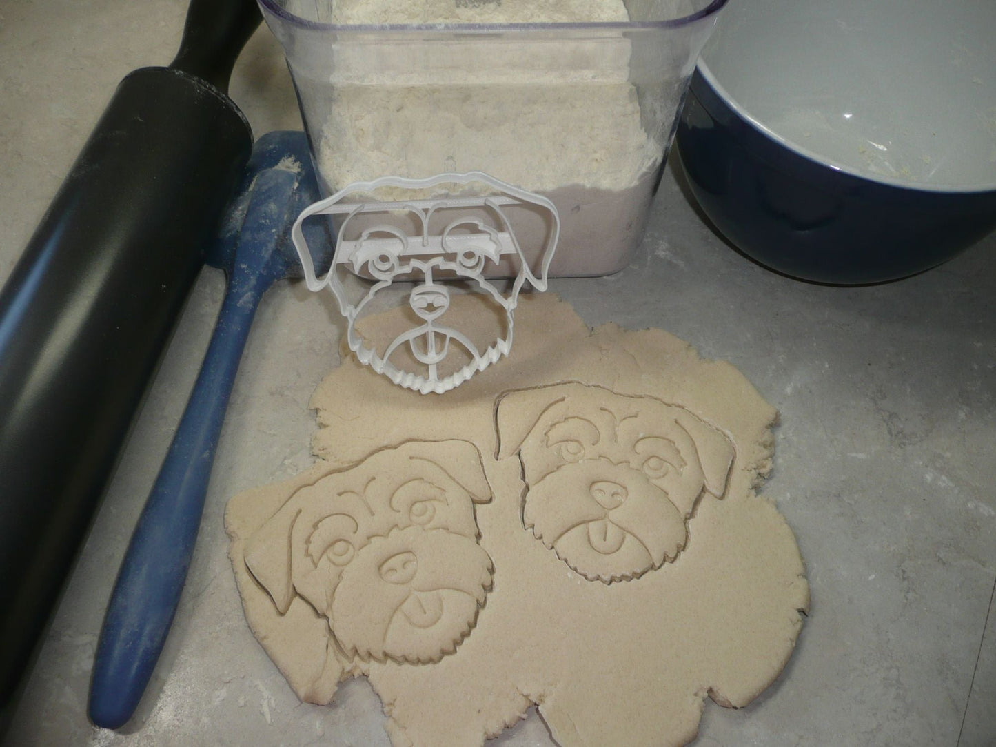 Border Terrier Dog Face Detailed High Energy Breed Cookie Cutter USA PR4024