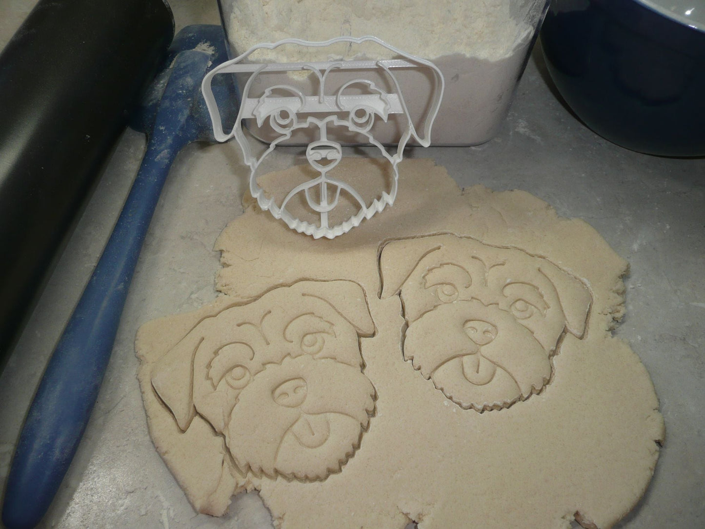 Border Terrier Dog Face Detailed High Energy Breed Cookie Cutter USA PR4024