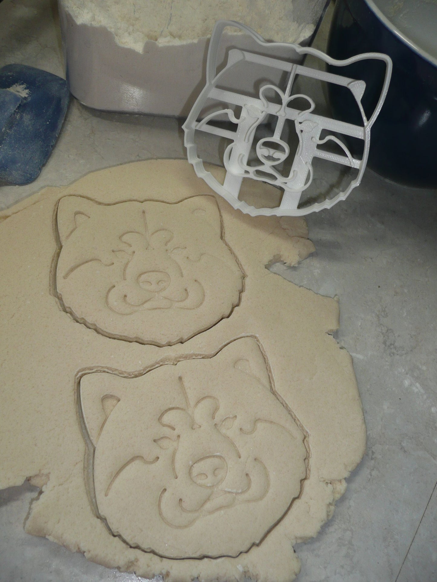 Akita Inu Dog Face Detailed Mountain Breed Cookie Cutter USA PR4026
