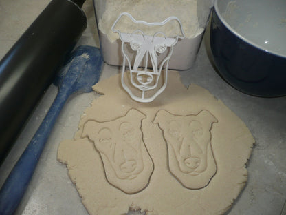 Greyhound Dog Face Detailed Racing Breed Cookie Cutter USA PR4027