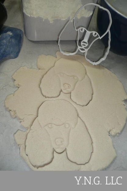 Poodle Dog Face Detailed Agile Graceful Breed Cookie Cutter USA PR4028