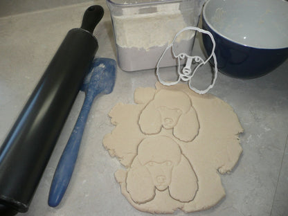 Poodle Dog Face Detailed Agile Graceful Breed Cookie Cutter USA PR4028
