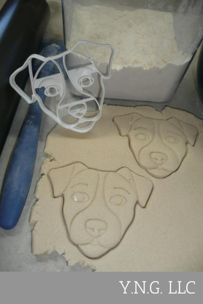 Jack Russell Terrier Dog Face Detailed Sporting Breed Cookie Cutter USA PR4029