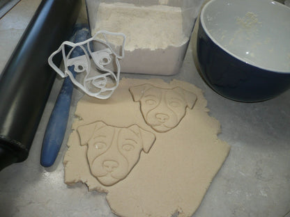 Jack Russell Terrier Dog Face Detailed Sporting Breed Cookie Cutter USA PR4029