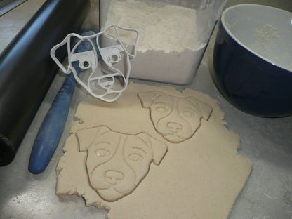 Jack Russell Terrier Dog Face Detailed Sporting Breed Cookie Cutter USA PR4029