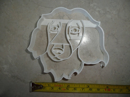 Dachshund Dog Face Detailed Long Haired Hound Cookie Cutter USA PR4030