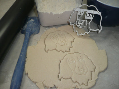 Dachshund Dog Face Detailed Long Haired Hound Cookie Cutter USA PR4030