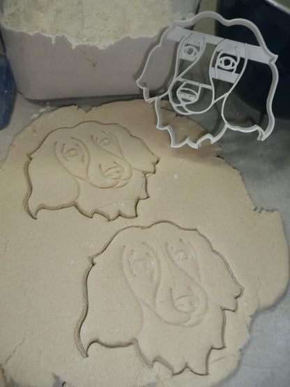 Dachshund Dog Face Detailed Long Haired Hound Cookie Cutter USA PR4030
