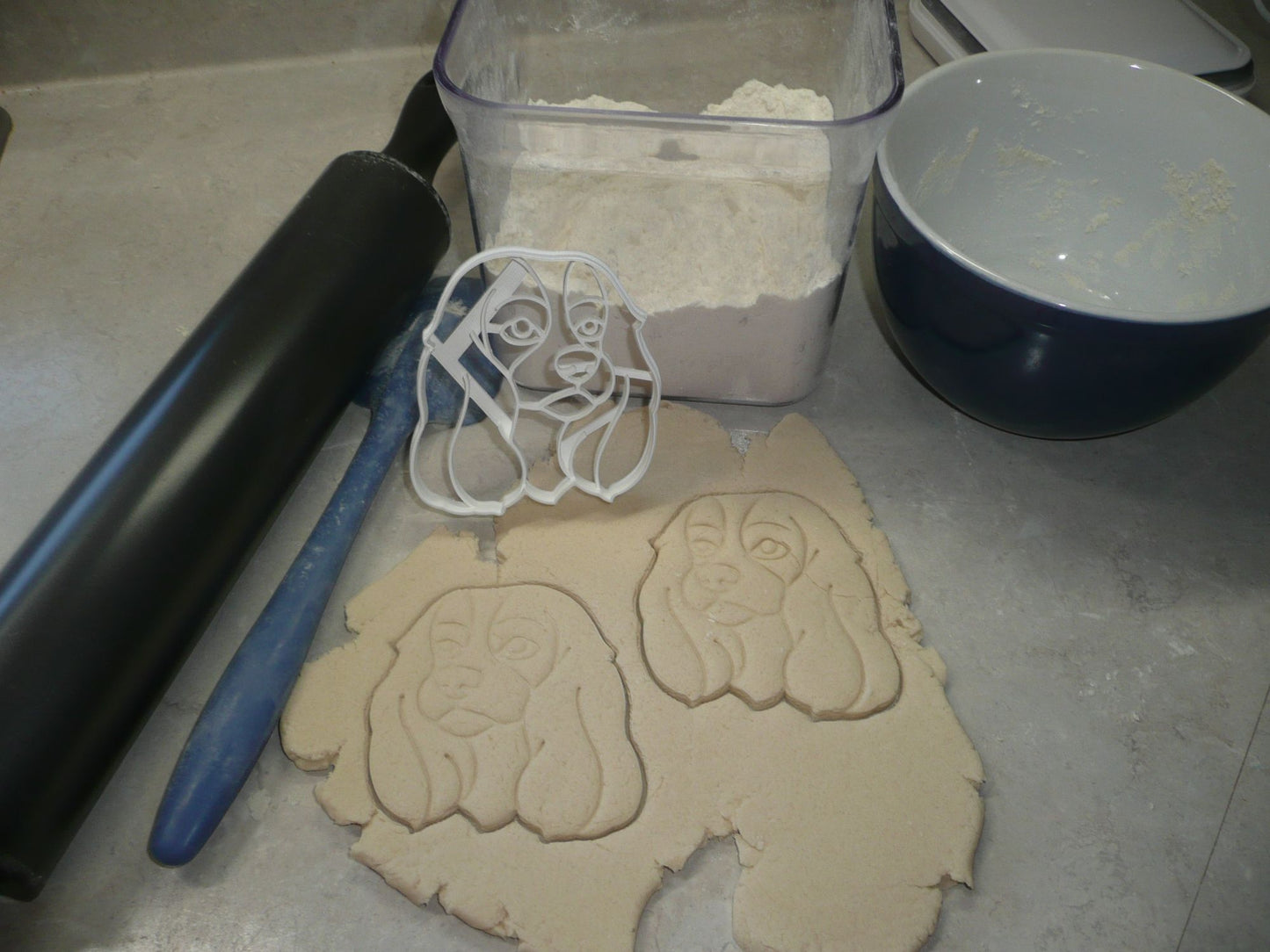 Cavalier King Charles Spaniel Dog Face Detailed Cookie Cutter USA PR4031