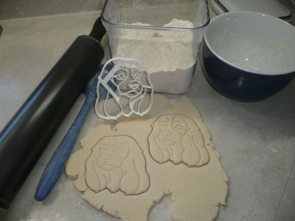 Cavalier King Charles Spaniel Dog Face Detailed Cookie Cutter USA PR4031