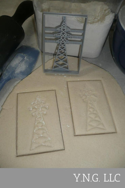 Transmission Tower Electricity Overhead Power Lines Cookie Cutter USA PR4045