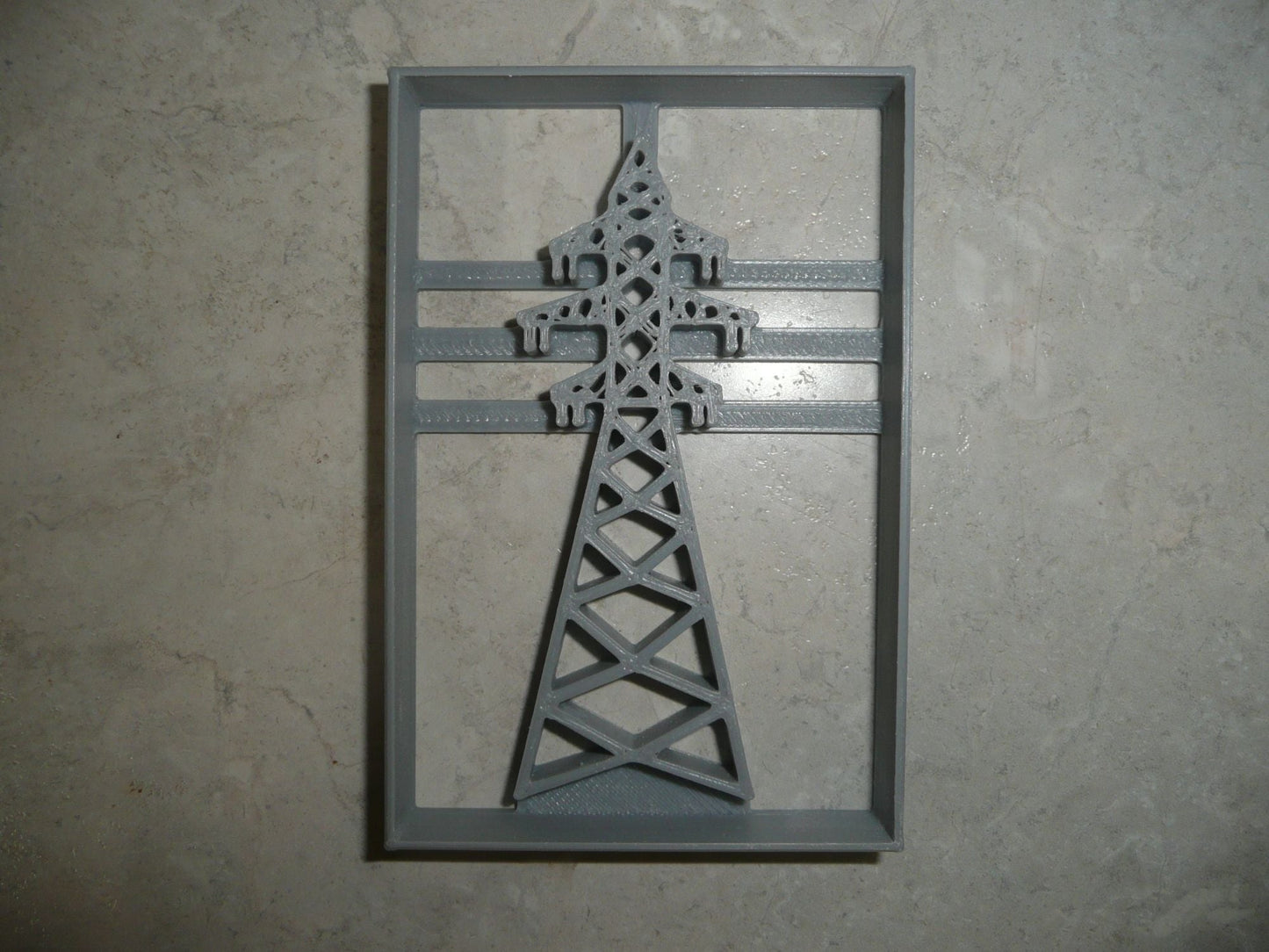 Transmission Tower Electricity Overhead Power Lines Cookie Cutter USA PR4045