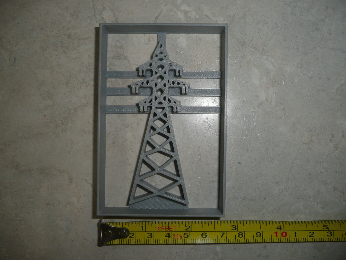 Transmission Tower Electricity Overhead Power Lines Cookie Cutter USA PR4045