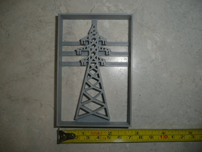 Transmission Tower Electricity Overhead Power Lines Cookie Cutter USA PR4045