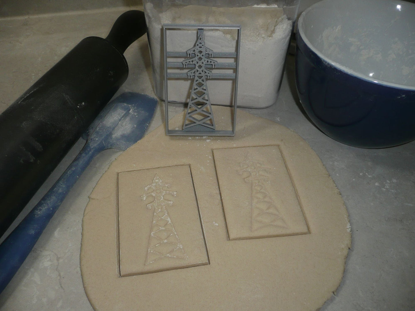 Transmission Tower Electricity Overhead Power Lines Cookie Cutter USA PR4045