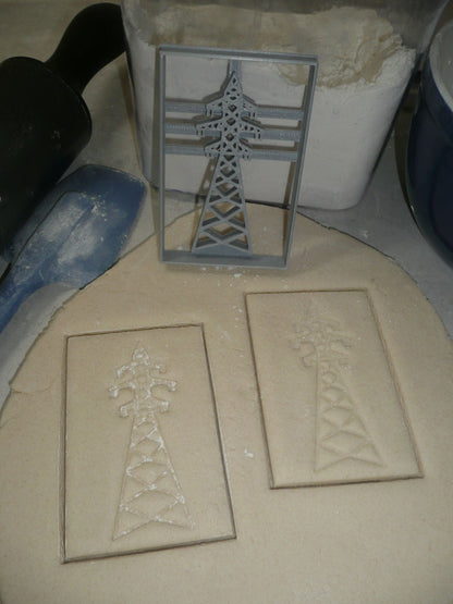 Transmission Tower Electricity Overhead Power Lines Cookie Cutter USA PR4045