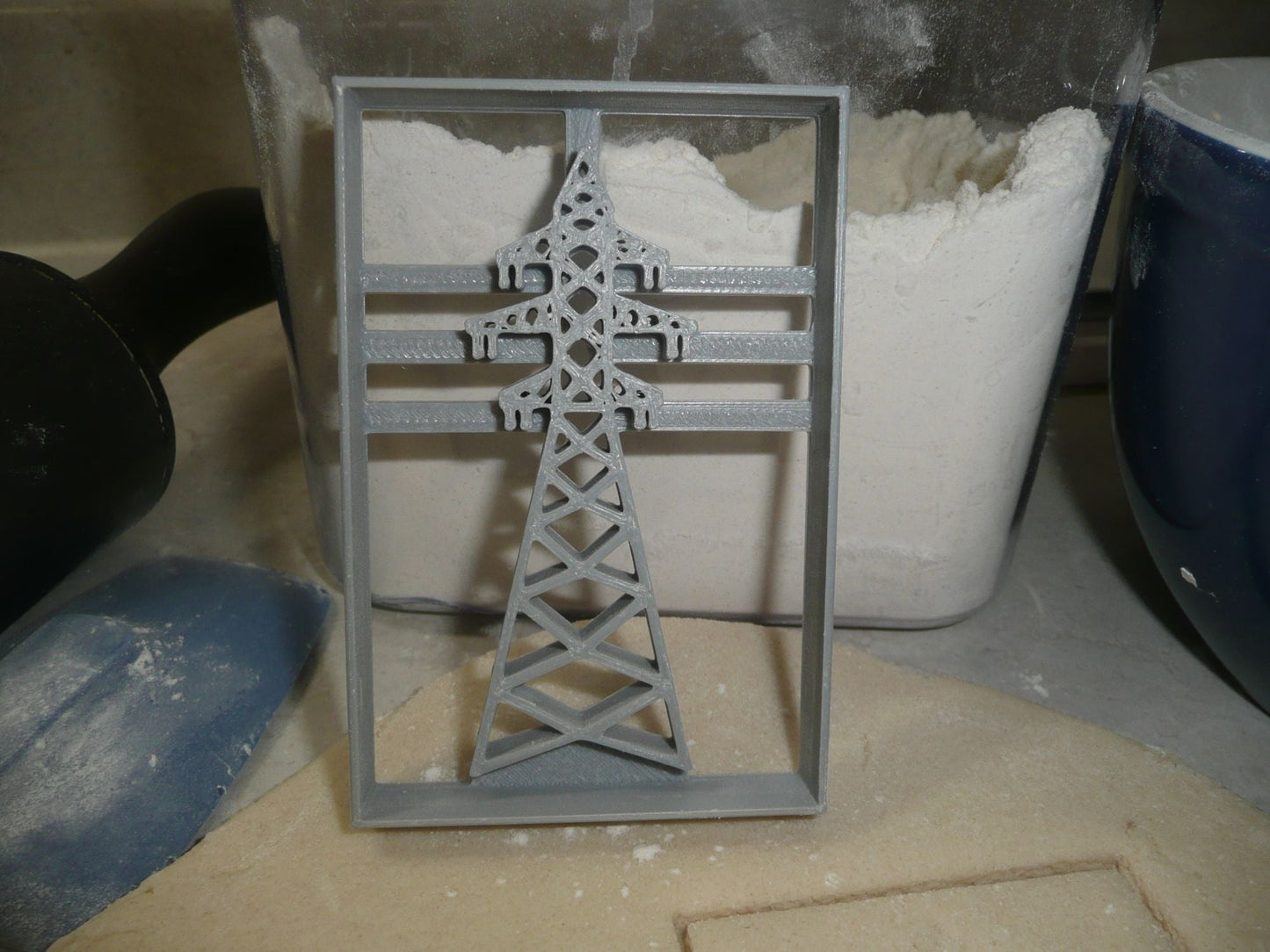 Transmission Tower Electricity Overhead Power Lines Cookie Cutter USA PR4045